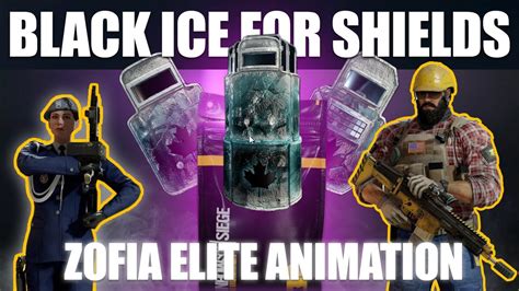 Black Ice Shields Zofia Elite Animation New Details Operation Void Edge Youtube