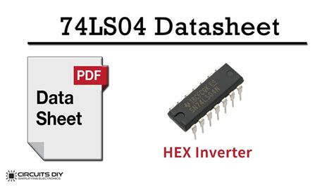 74ls04 Hex Inverter Ic Not Gate Ic Datasheet Hex Diy Electronics Circuit