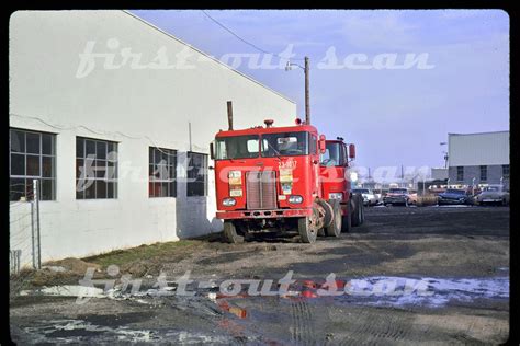 Original Slide Pie Pacific Intermountain Express Peterbilt Coe Semi