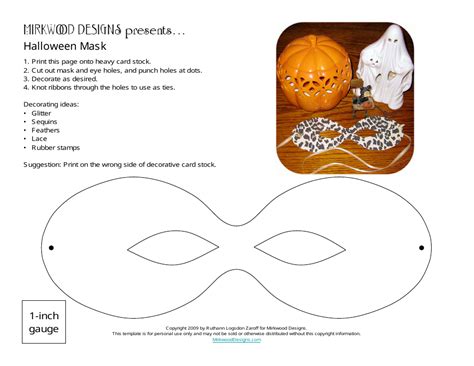 Halloween Mask Template Download Printable PDF | Templateroller