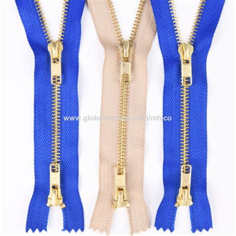 China Zipper Factory Supply Zip Two Way Sliders Metal Brass Zipper 5