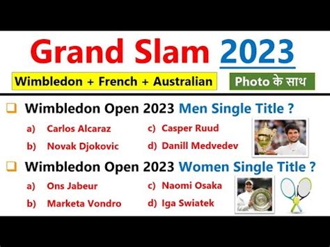 Grand Slam Tournament Winner List Wimbledon Open Sports