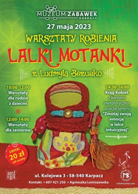 Lalki Motanki z Ludmylą Bezusko Miejskie Muzeum Zabawek w Karpaczu