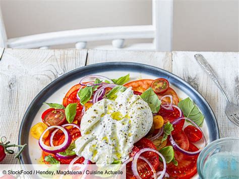 Salade De Tomates La Burrata Facile Et Rapide D Couvrez Les