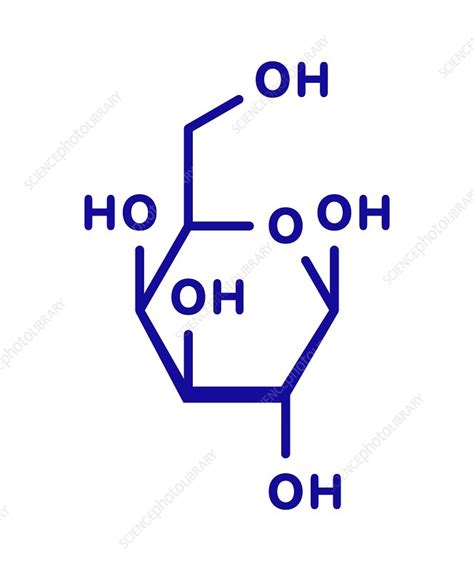 Galactose Sugar Molecule Illustration Stock Image F