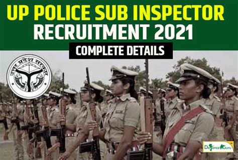 Up Police Sub Inspector Recruitment 2021 Complete Details