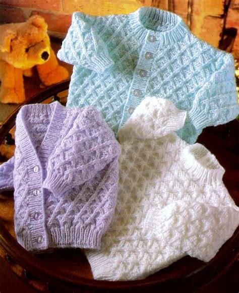 Knitting Pattern Baby Cardigan 8 Ply Mikes Nature