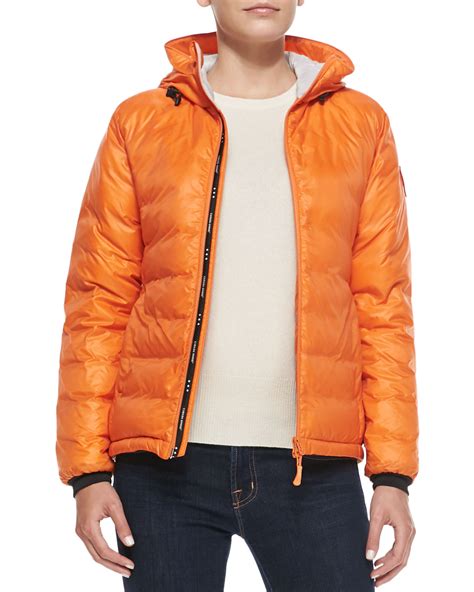 Canada Goose Camp Hooded Puffer Jacket In Orange Sunset Orange Lyst