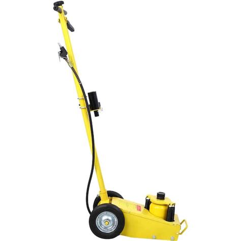 Amucolo 22 Ton Yellow Hydraulic Floor Jack Air Operated Axle Bottle Jack With 4 Extension Saddle