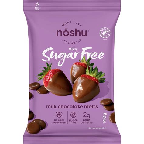 Noshu Sugar Free Milk Chocolate Melts G Woolworths