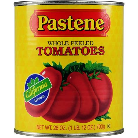 Pastene California Whole Peeled Tomatoes 28 Oz