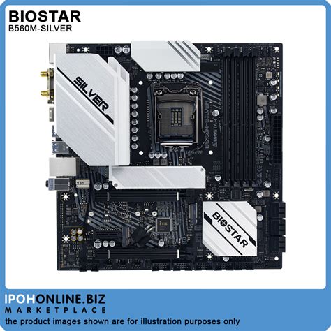 BIOSTAR B560M SILVER Intel B560 LGA 1200 DDR4 M 2 HDMI