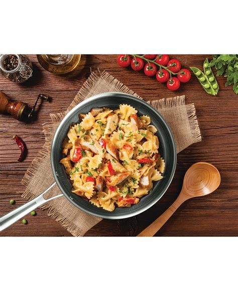 Masterpan 3 Ply Stainless Steel Ilag Premium Non Stick Scratch Resistant Fry Pan 9 5 Macy S