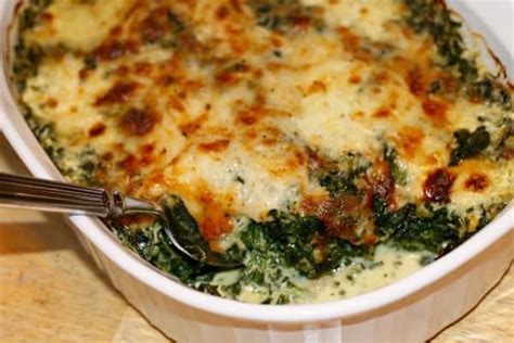 Oven Baked Creamed Spinach Gluten Free Recipe