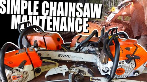 Simple Chainsaw Maintenance Summer Service Youtube