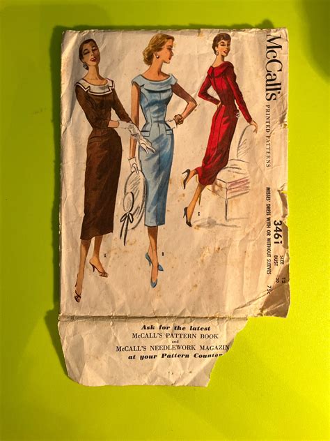 Misses Sheath Dress With Or Without Sleeves Mccalls Pattern