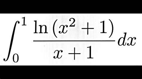 Fun Natural Log Integral Youtube