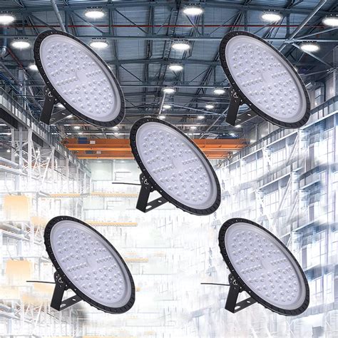 UFO LED High Bay Lights 300W 5 Packs Super Bright 30000LM High Bay LED