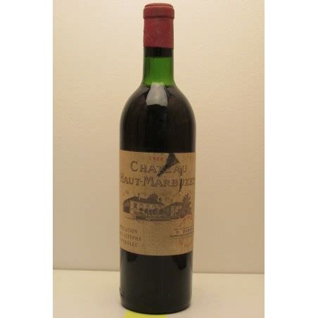 Château Haut Marbuzet 1966 Saint Estèphe Cru Bourgeois Exceptionnel Prix