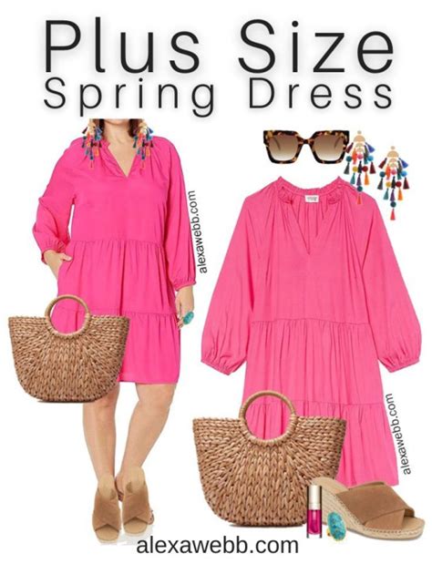 Plus Size Pink Spring Dress Alexa Webb