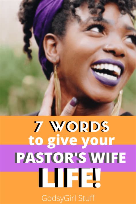 Encouraging Words For A Pastors Wife