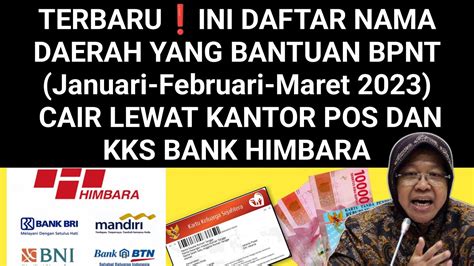 Terbaru Ini Daftar Daerah Yang Bpnt Dan Pkh Tahap Cair Lewat