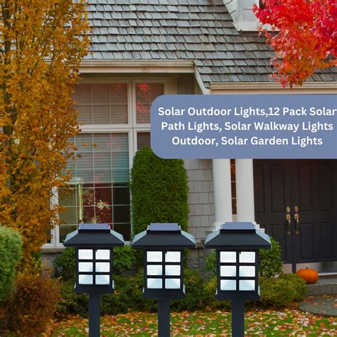 Solar Outdoor Lights12 Pack Solar Path Lights Solar Walkway - Etsy