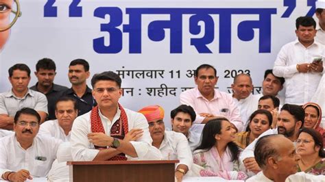 As Sachin Pilot Sits On Fast Ashok Gehlot Releases Video Of Vision To