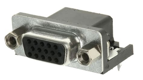 A Hdf 15 A Kgt Assmann Wsw A Hdf 15 Way Right Angle Through Hole D Sub Connector Socket 1