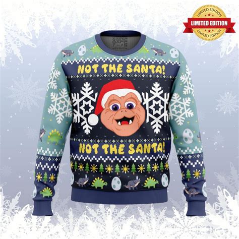 Not The Santa Dinosaurs Ugly Sweaters For Men Women Rugcontrol