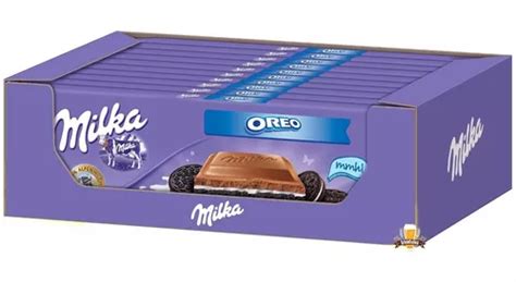 Caixa Barras Chocolate Barra Milka Oreo G Pol Nia