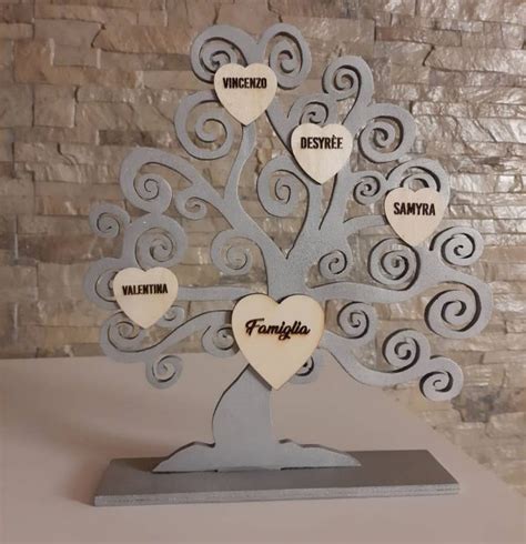 Albero Della Vita Personalizzato Con Scritte Su Cuori Artisticando