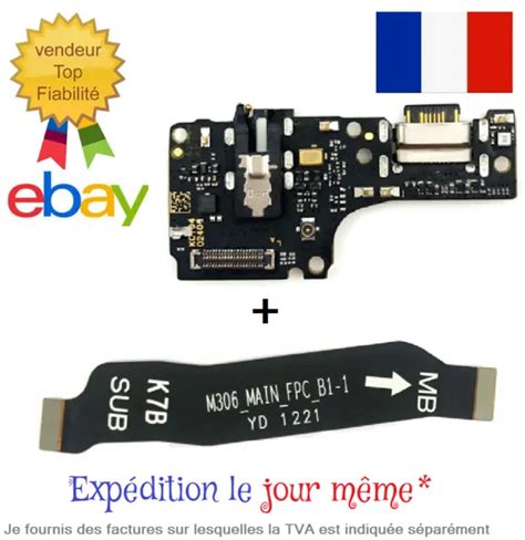 POUR XIAOMI REDMI NOTE 10 10S 4G Kit 1 nappe carte mère 1 connecteur