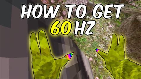 How To Change Your Hz In Gorilla Tag Youtube