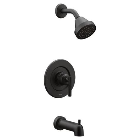 Moen Gibson Matte Black 1 Handle Bathtub And Shower Faucet At