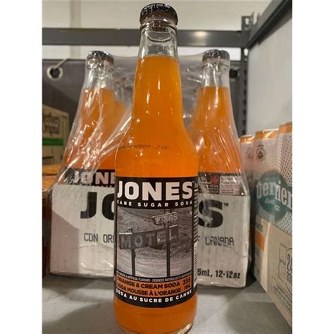 Jones Soda Orange And Cream Soda Flavor Case Lot 12 X 355ml