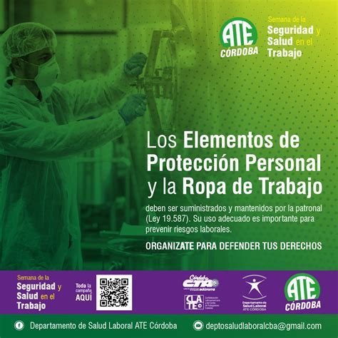 En la semana de la Seguridad y Salud en el Trabajo, ATE Córdoba elaboró