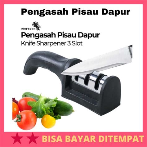 Jual Pengasah Pisau Dapur Knife Sharpener Slot Alat Pengasah Asah