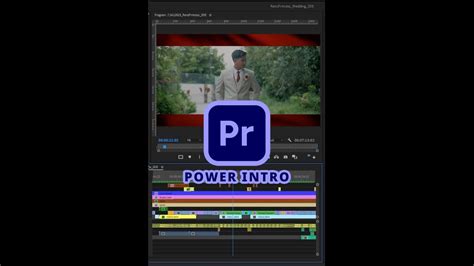 Wedding Video Timeline Power Intro Adobe Premiere Pro Timeline Wedding Teaser Project