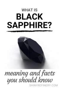 What Is Black Sapphire Jewelry Meaning And Facts You Should Know