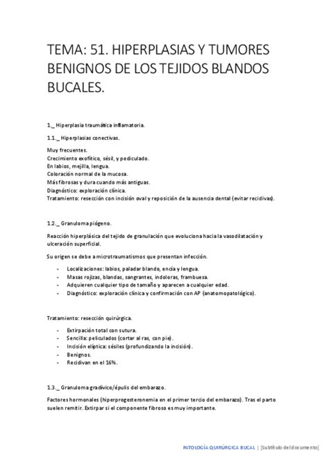 Apuntes de PATOLOGÍA QUIRÚRGICA BUCAL II