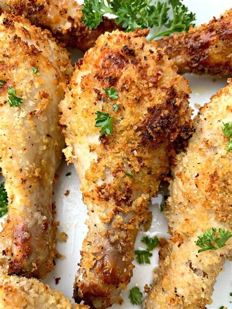 Air Fryer Breaded Chicken Drumsticks - Real Barta