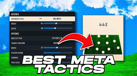 THE BEST META CUSTOM TACTICS POST PATCH ON FIFA 23 4222 442 CUSTOM