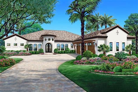 Luxury Tuscan Style House Plan 5891 Broadmoor 5891