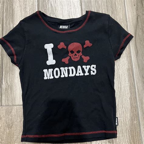 Minga London I ☠️ Mondays shirt originally $40... - Depop