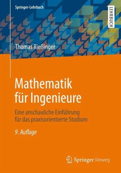 Mathematik F R Ingenieure Ebook Pdf Von Thomas Rie Inger Portofrei