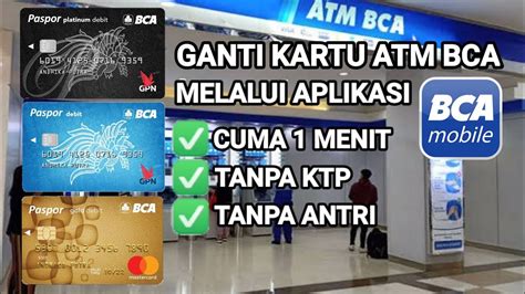 Tutorial Cara Ganti Kartu Atm Bca Melalui Bca Mobile Banking Youtube