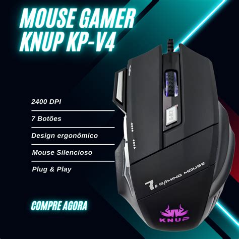 Comprar Mouse Gamer X7 Para Jogo 7 Botões 2 400 DPI Óptico LED RGB