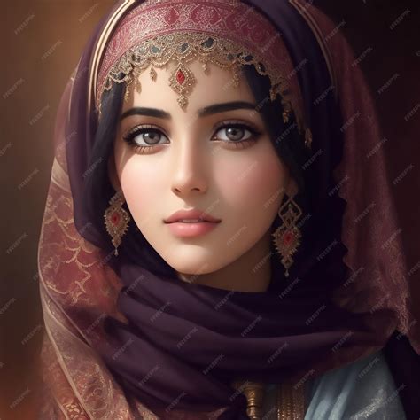 Premium Ai Image A Beautiful Arabic Girl