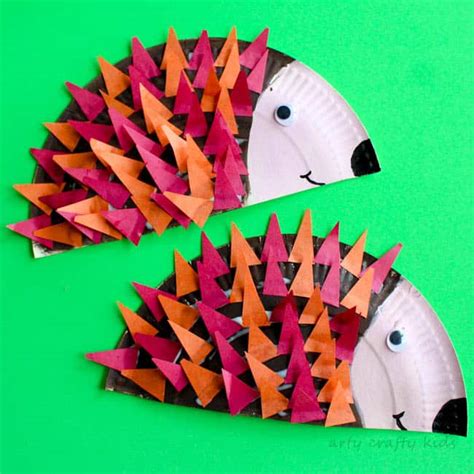 Paper Plate Hedgehog Craft - Arty Crafty Kids